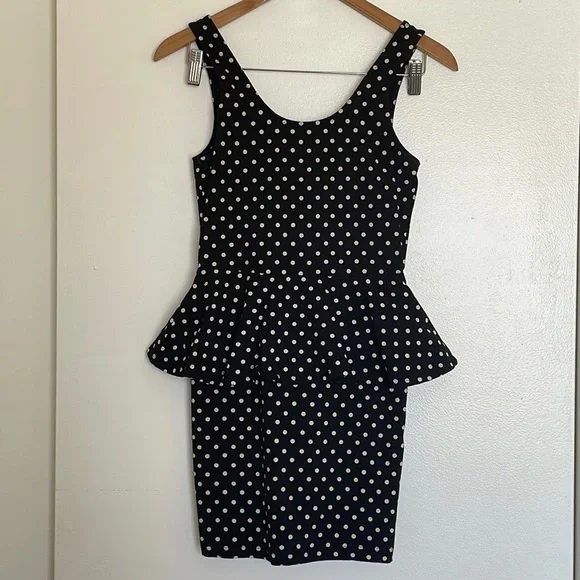 forever 21 polka dot mini dress Polka Dot Cutout Mini Dress